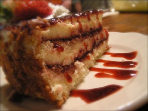 Scrumptious cheesecake!